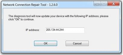 Brother Network Connection Repair Tool and Check if the IP address is correct or not