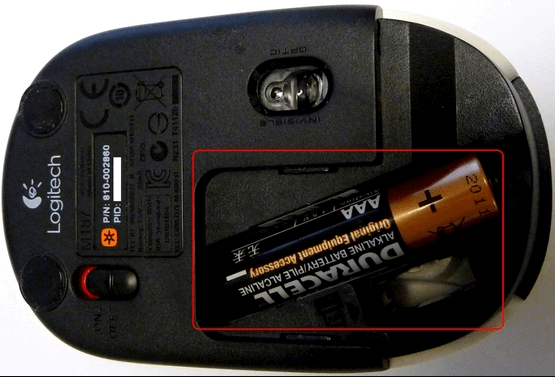 Replace Or Recharge The Battery To Solve The Logitech Wireless Mouse Not Working