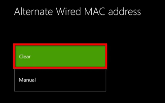 Alternate Wired MAC address