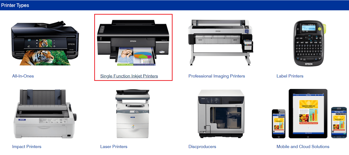 Single Function Inkjet Printer