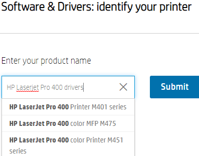HP Laserjet Pro 400 Driver