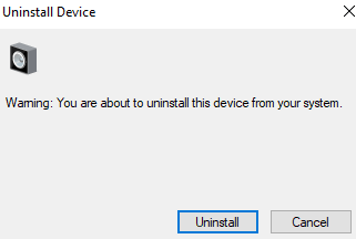 confirm the uninstallation process