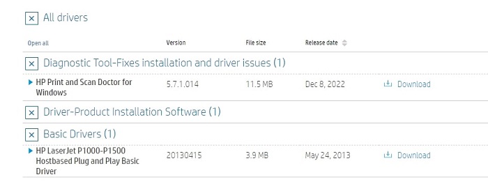 hp lj p1505n driver